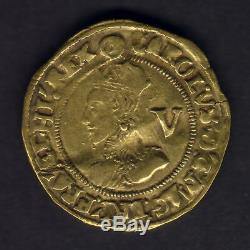 Great Britain. (1641-43) Charles 1 Gold Crown. MM- Triangle in Circle. Fine+