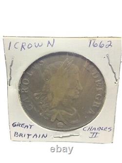 Great Britain 1662 1 Crown Charles II
