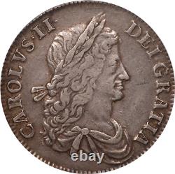 Great Britain 1662 Charles II Silver Crown PCGS XF45 Medal Alignment