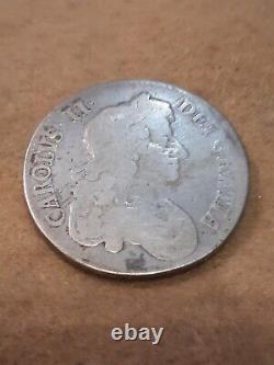 Great Britain 1679 1 Crown Silver F