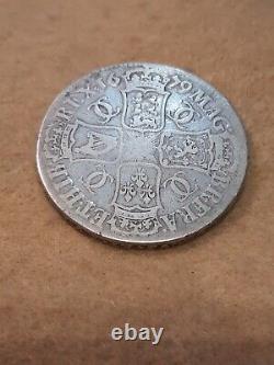 Great Britain 1679 1 Crown Silver F