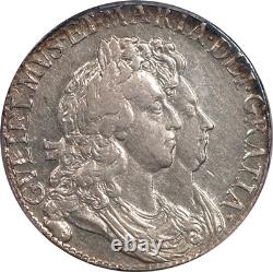Great Britain 1692 William & Mary Silver Crown (Inverted 2) PCGS AU Details