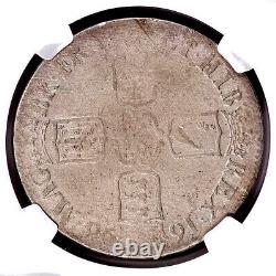 Great Britain. 1696 Crown, OCTAVO. William III. KM-494 NGC VF Details