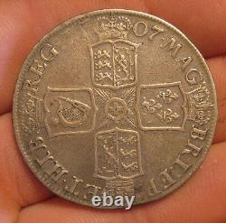Great Britain 1707 Large Silver Crown (Anne)