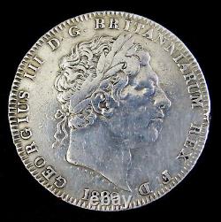 Great Britain 1820 Crown George III Silver Coin KM 675