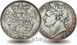 Great Britain 1821 Silver Half Crown Coin