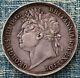 Great Britain 1822 Crown Secundo Edge George Iv Silver Coin