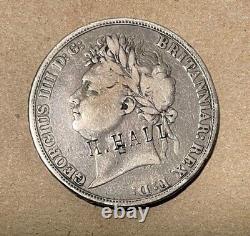 Great Britain 1822 Tertio Large Silver Crown C/S