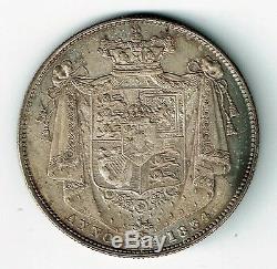 Great Britain 1834 1/2 Half Crown King William IV Ef Ww In Script See Pictures