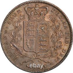 Great Britain 1844 Silver Crown NGC AU-58 UNDERGRADED! EXCEPTIONAL EYE-APPEAL