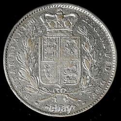 Great Britain 1845 Crown Victoria Young Head Silver coin