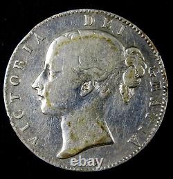 Great Britain 1845 Crown Victoria Young Head Silver coin