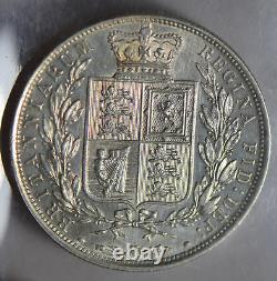 Great Britain 1885 1/2 Crown silver lustrous half GR0278 combine shipping