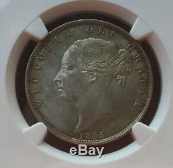 Great Britain 1885 Half-crown 1/2 Crown Choice Uncirculated Ngc Ms-64