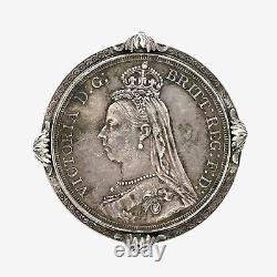 Great Britain 1887 Silver JUBILEE CROWN Queen VICTORIA Twistable Pin/Pen KM#765