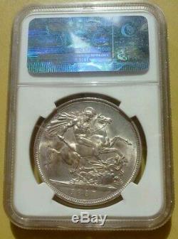 Great Britain 1887 Victoria Crown NGC MS64