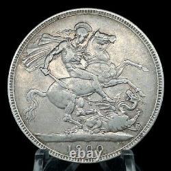 Great Britain 1900 LXIV Silver Crown Coin Queen VICTORIA KM#783 (Rare LXIV)