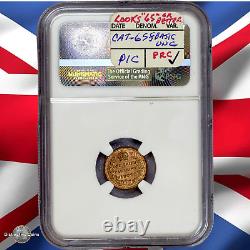 Great Britain 1902 1/3 Farthing NGC MS64RB GBS010