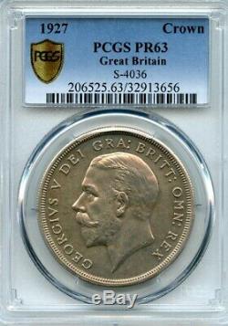Great Britain 1927 Silver Crown, King George V, PROOF, PCGS graded PR-63