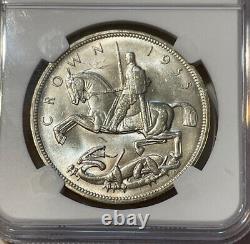 Great Britain 1935 Large Silver Crown (NGC MS 64)
