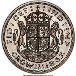 Great Britain 1937 George VI Proof Silver Crown PCRS PR-66 RARE GRADE