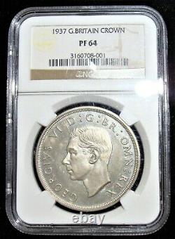 Great Britain 1937 Silver Crown S-4079 NGC PF 64