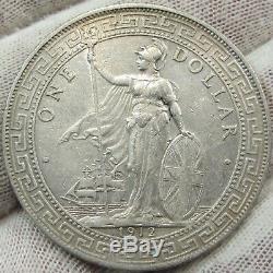 Great Britain China Hong Kong 1912 B Silver Dollar #010412B