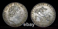 Great Britain, Crown 1819, LX, George III silver. 925, XF