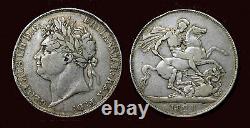 Great Britain, Crown 1821, secundo, George IIII silver. 925