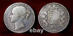 Great Britain, Crown 1844, Victoria 1st portrait- silver. 925