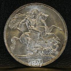 Great Britain Crown Edward VII 1902 Silver UNC