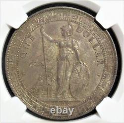 Great Britain Edward VII Trade Dollar 1902-B AU58 NGC
