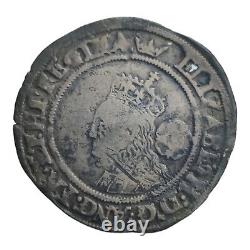 Great Britain Elizabeth I 1569 Hammered English Silver 6 Pence 6p Mm Crown 13R