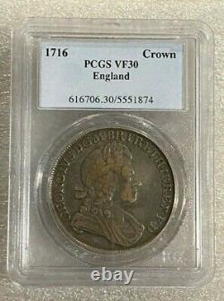 Great Britain England 1716 George I Crown PCGS VF30 RARE SPECIMEN