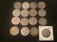 Great Britain Half Crown Silver Coins Lot Of 16 0.50 Silver