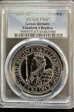 Great Britain Proof Crown Rep. / PCGS PR67 Edward VI, Elizabeth I & George I