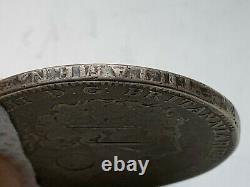 Great Britain Silver 1 Crown 1819 Counter Stamped Elephants