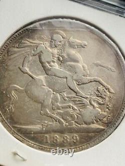Great Britain Silver Crown 1889 VG+ KM 765