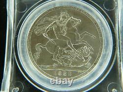 Great Britain UK 1889 silver crown CGS EF60