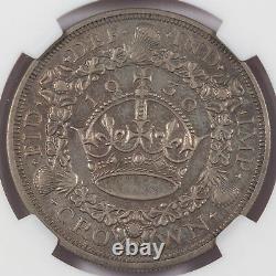 Great Britain UK 1930 Crown Silver Coin NGC VF35 Original Toned KM# 836