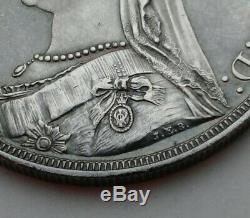 Great Britain UK Crown 1887. KM#765.925 Silver Dollar coin. Queen Victoria