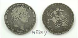 Great Britain / United Kingdom 1819 Silver Crown King George III