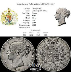 Great Britain, Victoria, Crown 1847, VF+/aXF