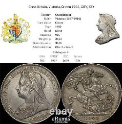 Great Britain, Victoria, Crown 1900, LXIV, XF+