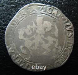 Great Britain c1625-1649 King Charles I Tower Mint Half 1/2 Crown Silver Coin