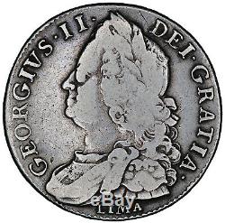 Half Crown LIMA 1746 George II silver coin of Great Britain