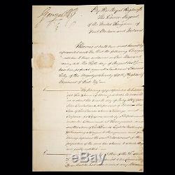 King George III Document Signed George IV Autograph Prince Crown Dowton Abbey UK