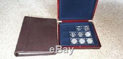 Kings & Queens of Great Britain Silver proof crown set by the royal mint
