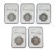 Ngc 5 George Iii Half Crowns G6 (2) And G4 (3) American Revolution Lot Of 5