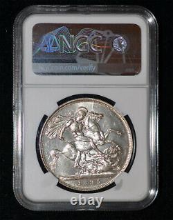 NGC MS61 1893 Great Britain Queen Victoria Silver Crown